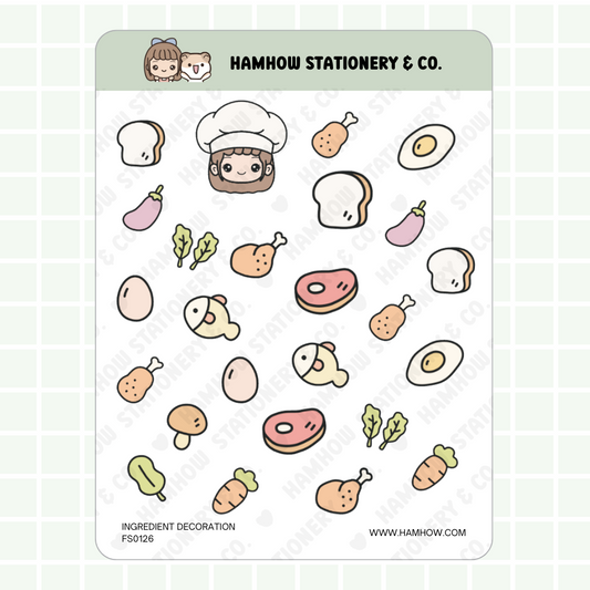 Ingredient, Decoration, food, planner, simple