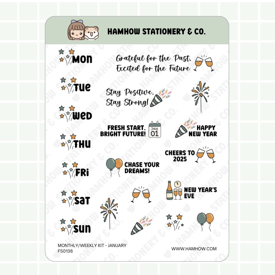 S138 - New Year Monthly/Weekly Kit