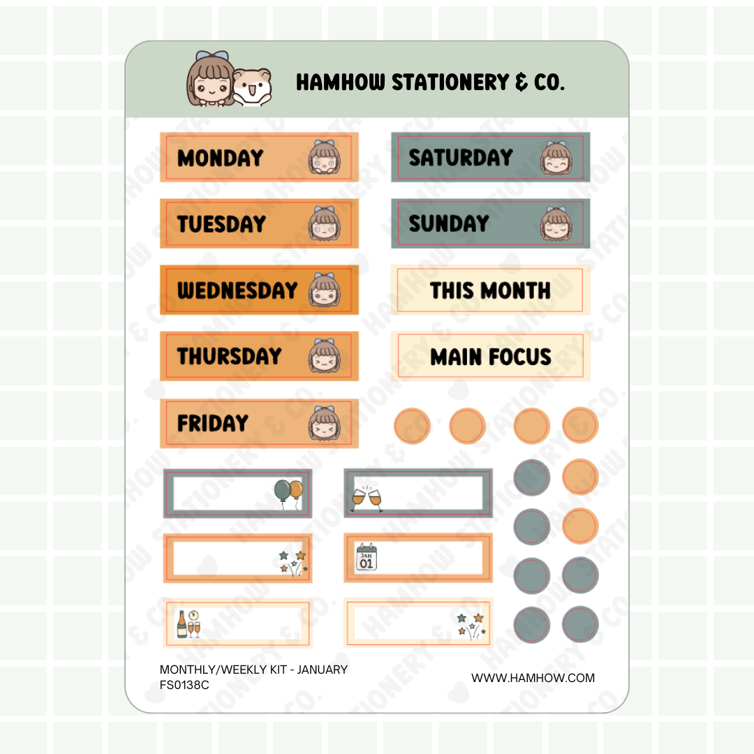 S138 - New Year Monthly/Weekly Kit