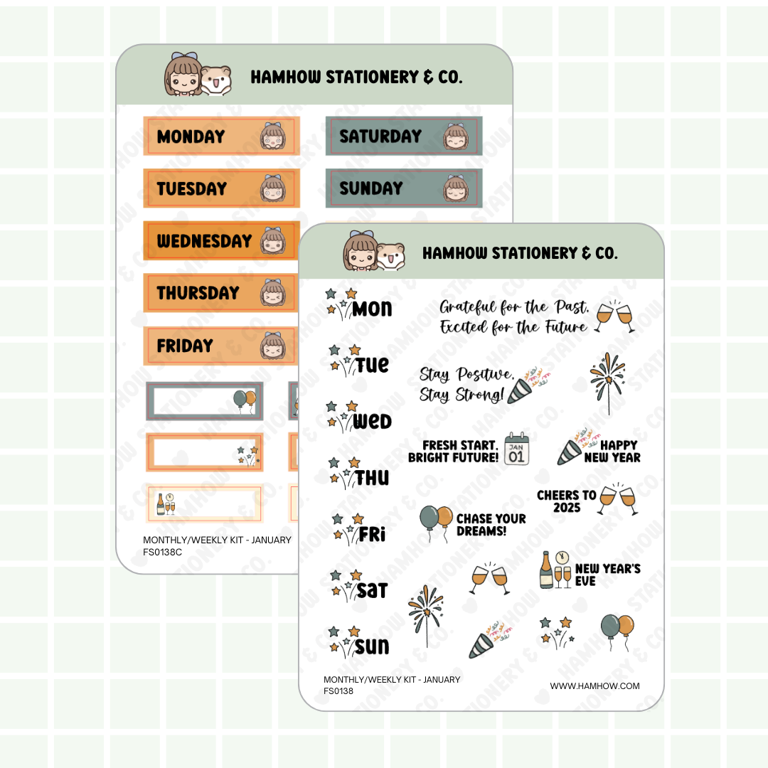 S138 - New Year Monthly/Weekly Kit